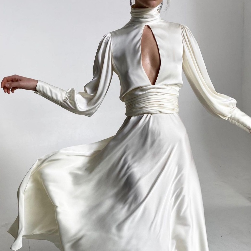 Orseund Iris - Night Out Maxi Dress - Ivory - XS - NWT!